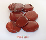 PLJARO PLATTE STENEN JASPIS ROOD ZAKJE 200 GRAM