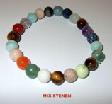 KR8MIST KOGELARMBAND MIX STENEN REK
