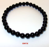 KR6ONYX KOGELARMBAND ONYX REK