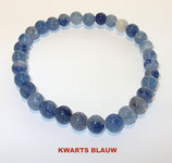 KS6KWBL KOGELARMBAND KWARTS BLAUW SLOTJE