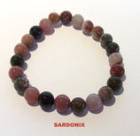 KR8SARD KOGELARMBAND SARDONIX REK