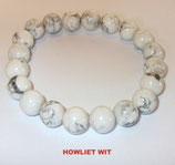 KS10HOWI KOGELARMBAND HOWLIET WIT SLOTJE