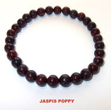 KR6JAPD KOGELARMBAND JASPIS POPPY DARK REK