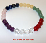 KR6MICS KOGELARMBAND MIX CHAKRA STENEN REK