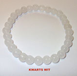KH6KWWI KOGELHANGER 6MM KWARTS WIT 45 CM