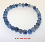 KR6KWBL KOGELARMBAND KWARTS BLAUW REK