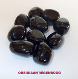 KNOBRE100 KNUFFELSTENEN OBSIDIAAN REGENBOOG ZAKJE VAN 100 GRAM