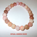 KH8OARA KOGELHANGER 8MM OPAAL ANDEN ROZE A 45 CM