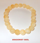 KR8ARGE KOGELARMBAND ARAGONIET GEEL REK