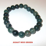 KR8AGMG KOGELARMBAND AGAAT MOS GROEN REK