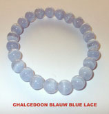 KH8CHBL KOGELHANGER 8MM CHALCEDOON BLUE LACE 45 CM