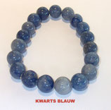 KH10KWBL KOGELHANGER 10MM KWARTS BLAUW 45 CM