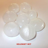 KNSEWI100 KNUFFELSTENEN SELENIET WIT 100 GRAM