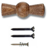 Manopola legno invecchiato