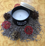 BOUGIE BOÎTE METAL PARFUM FLEURS DE LAVANDE