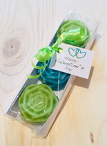 Seifen Rosen für den Valentinstag - in 2 Farben
