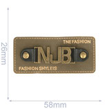 Label NJB 58x26mm grün-grau