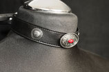 Kunstleder Halsband mit Conchos #14