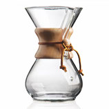 Chemex Kaffeekaraffee mit Holzhals - 6 Tassen