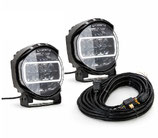 Set: 2x ORB-X 9 Zoll - Fernscheinwerfer + Kabelsatz (6-Pin)
