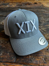 Trucker Cap - grau/weiss - XIX 2025 - verstellbar