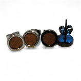 Ohrstecker Sapele (Mahagoni-Art)