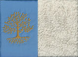 Lebensbaum Hellblau + Baumwollplüsch