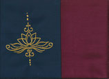 Lotuskissen Marine + Bordeaux