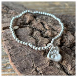 Armband Herz Hundepfote