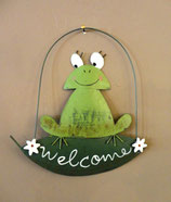 Hänger Frosch "Welcome"