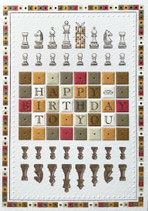 ACTEtre Klappkarte "Happy Birthday..." Schach