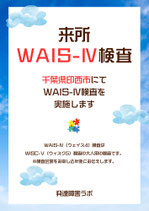 【来所】WAIS-Ⅳ（ウェイス4）検査