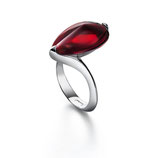 Baccarat Psydelic  Ring Cristal Rouge Irise, RG 55