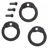 Lose Kettenringe, brüniert, Ø 6mm / 1mm | Flachring, Rundnietung (1kg)
