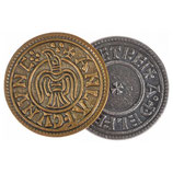 Wikinger-Münze mit Rabenmotiv