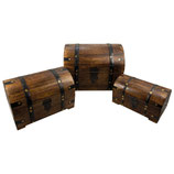 Holztruhe, "Kaufmannstruhe", groß