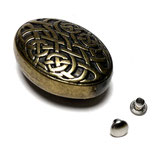 Zierniete "Keltischer Knoten" oval; 35mm