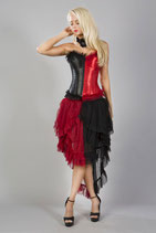 Rock Burlesque-Style "Harlekin", rot-schwarz