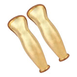Griech. Beinschienen aus Messing, Paar