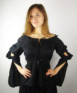 Bluse "Victoria" mit gerafften Ärmeln