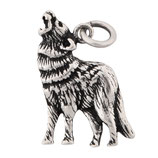Amulett, Anhänger "Wolf" aus Silber