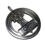Anhänger "Mjoelnir", handgefertigt, Zinn
