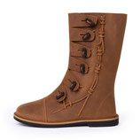 Wikingerstiefel "Odin", Nubukleder, braun
