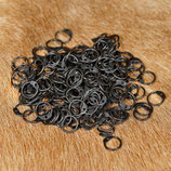 Kettenringe, brüniert, zum Vernieten – 9 mm, Rundkopfnieten (1 kg)