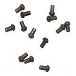 Pilzkopf Stahlnieten; Schaft Ø 4,75mm, Kopf 7mm; Länge 12mm