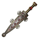 Röm. Prunkdolch "Pugio" mit Scheide, gold