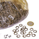 Kettenringe FRR, zum Nieten, 8mm, 1 kg Paket