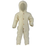 Baby-Overall mit Kapuze, Fleece, Wolle