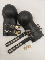 3007 Bondage Handschuhe, lang, abschließbar, Größe 2