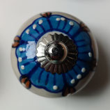 BOUTON ROND NAPPE BLEUE